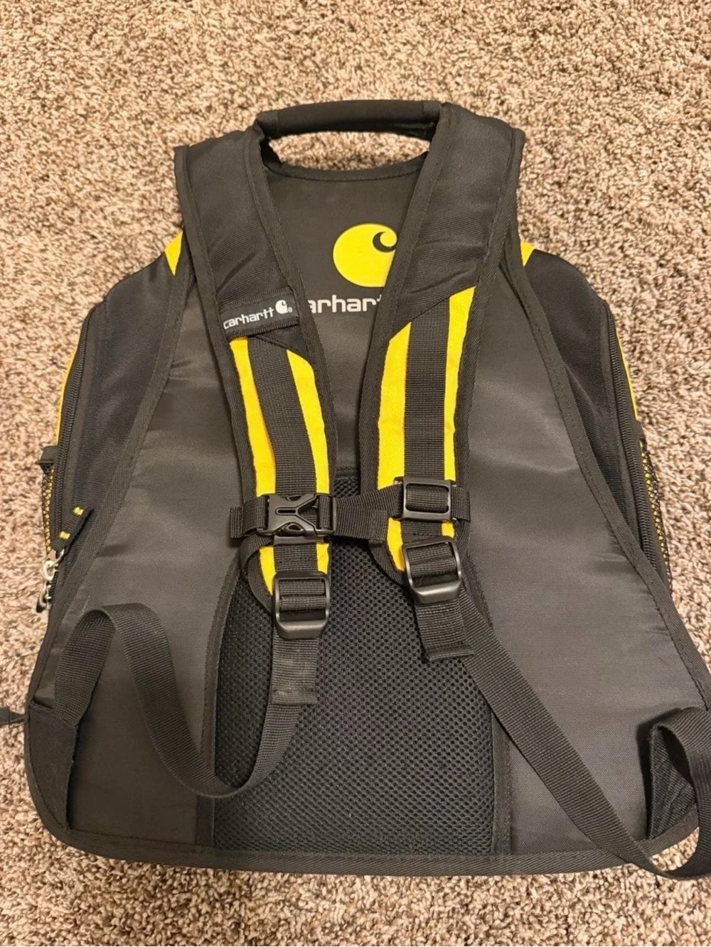 Carhartt Black and Yellow Workday Backpack